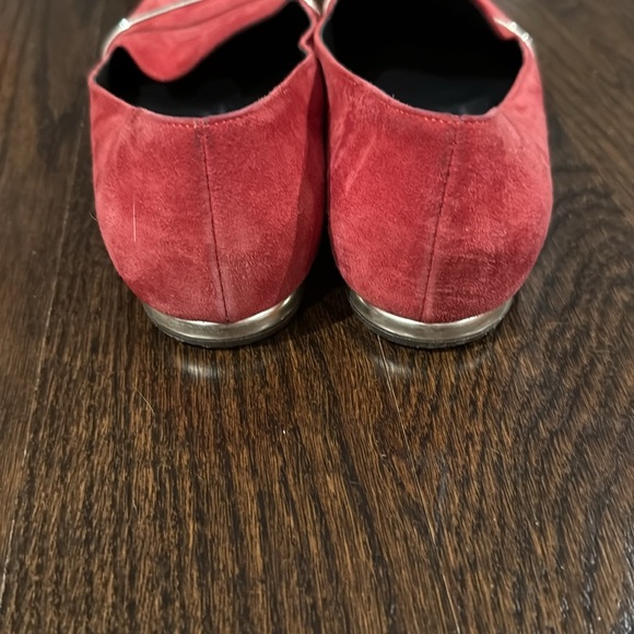 AGL Red Flats Suede Loafers size 7.5 - Picture 4 of 7
